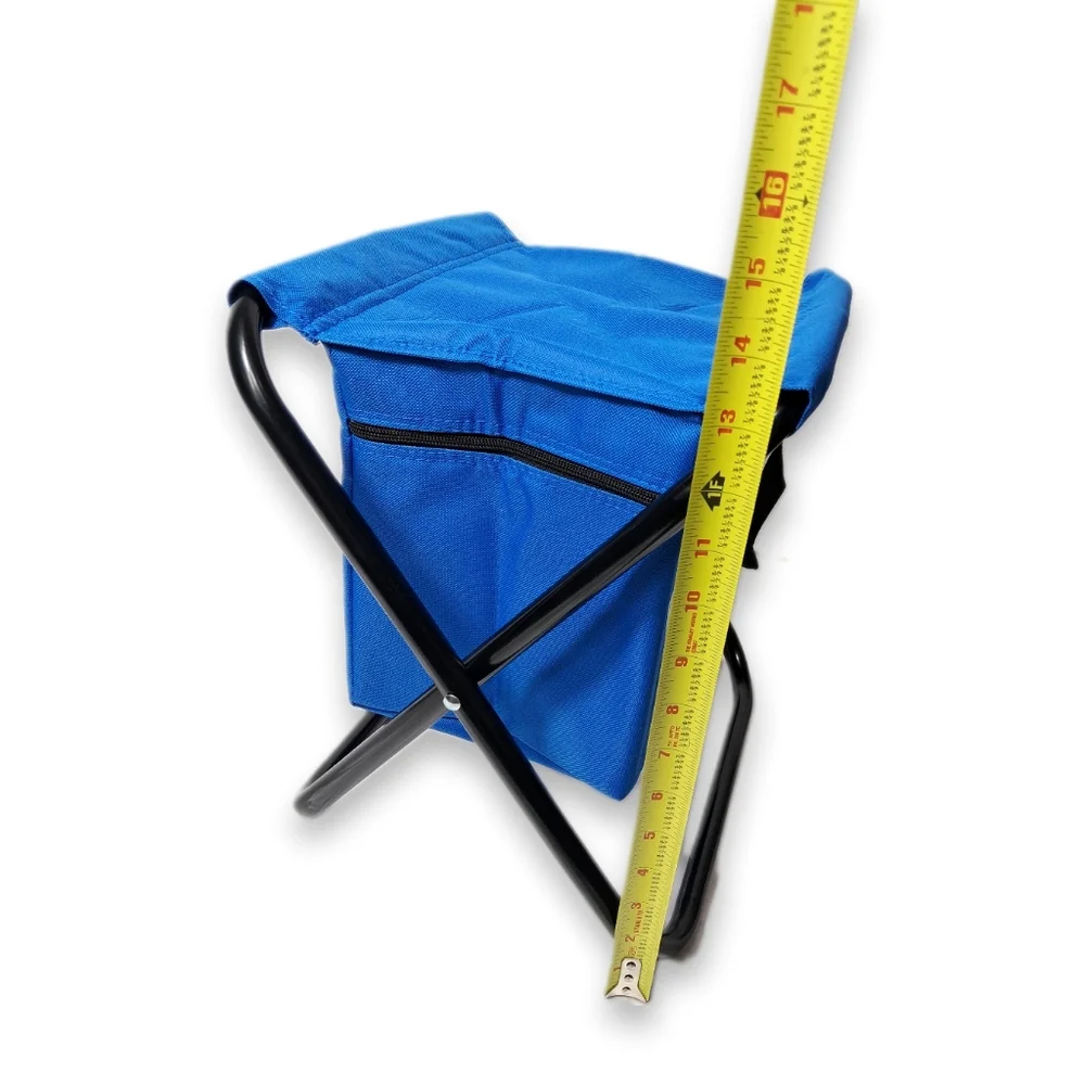 BuzzBallz Travel Compact Small Storage Summer Beach Handle Zipper Cooler Chair